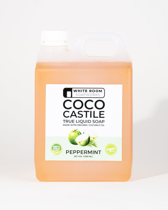 Peppermint Coco Castile Liquid Soap 1Liter